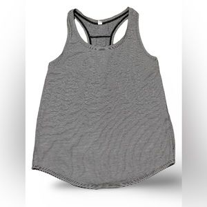 Lululemon Hyper Stripe Racerback - Black and White, Size 6